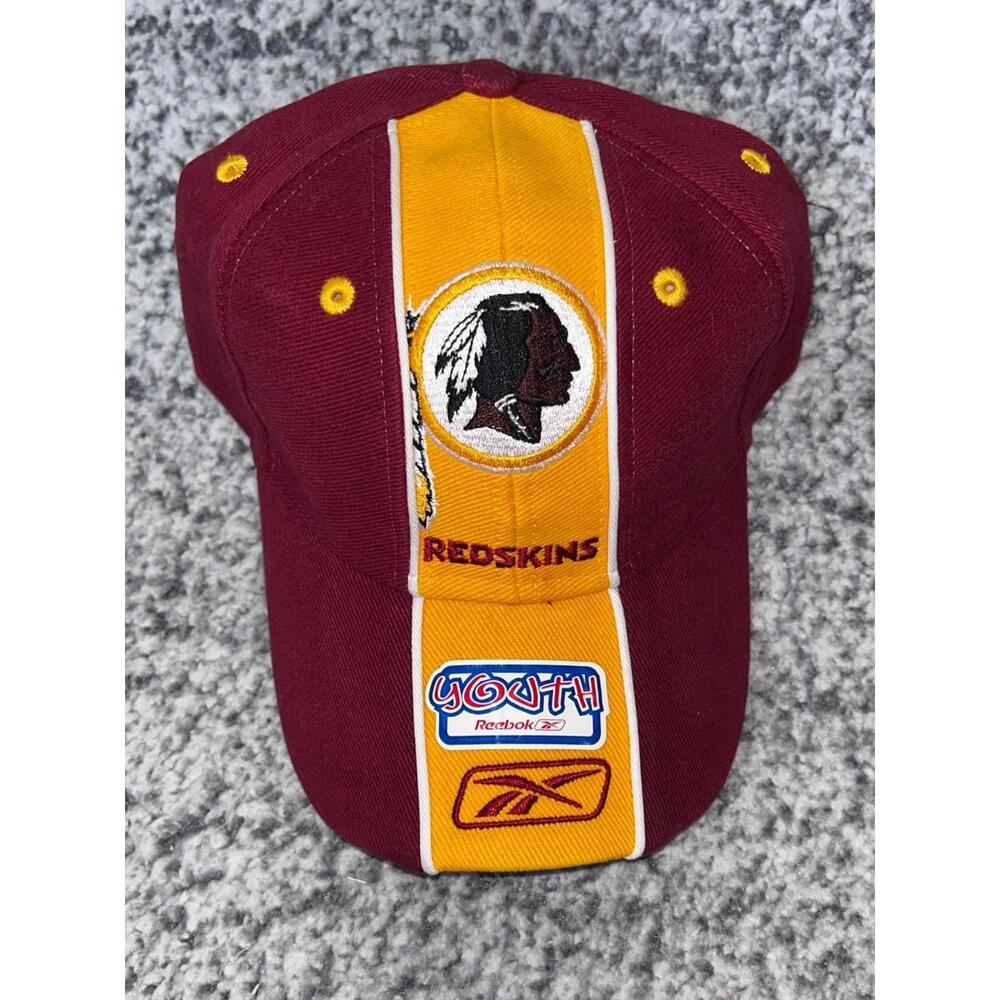 Vintage Washington Redskins Youth Reebok Adjustable Hat Burgundy Gold NFL NWT